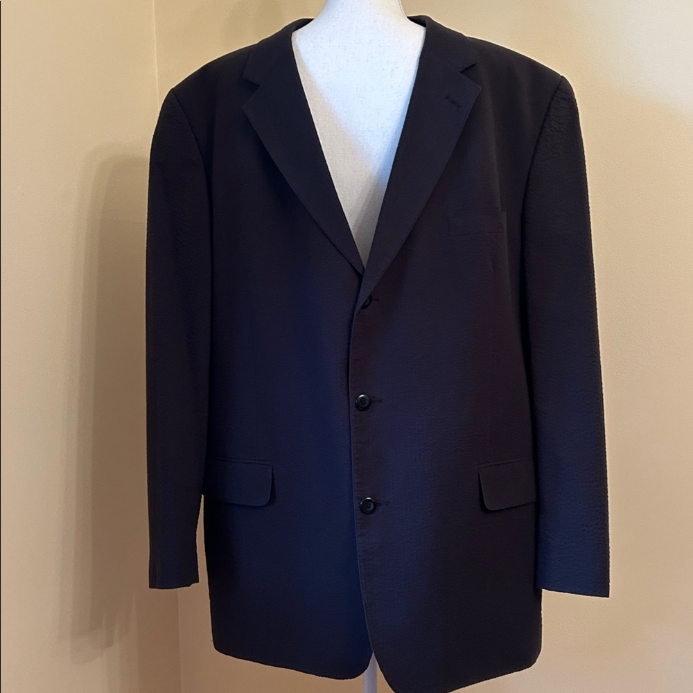 Amherst & Brock Man’s Jacket Lined 100% Cotton; Size 48L; Black
